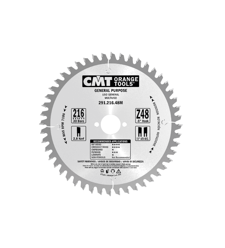 Lame Circulaire Carbure Bois 235X2.8X30-Z36 CMT