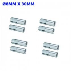 frapper de 8 Chevilles métalliques à