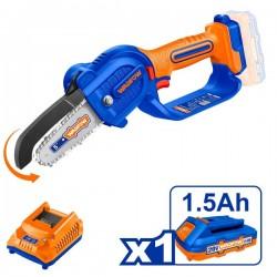Wadfow Mini Tronçonneuse sans-fil 13cm 20V