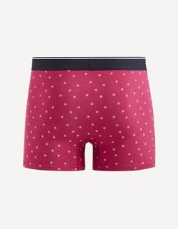 Boxer en coton stretch bordeaux
