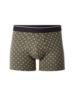 Boxer à micromotifs kaki