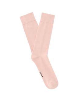 Chaussettes hautes en coton stretch nude