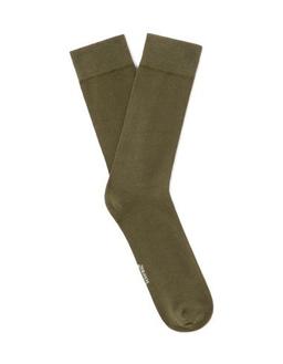Chaussettes hautes en coton stretch kaki
