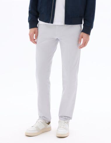 chino slim en coton stretch longueur standard clair