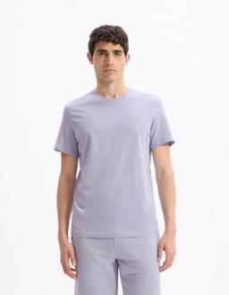 straight col rond 100% coton
