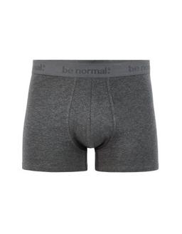 Boxer en coton stretch uni anthracite