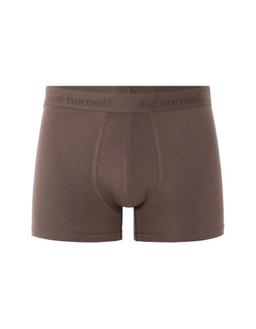 Boxer en coton stretch uni marron