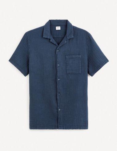 regular 100% gaze de coton marine