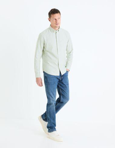 regular 100% coton oxford clair