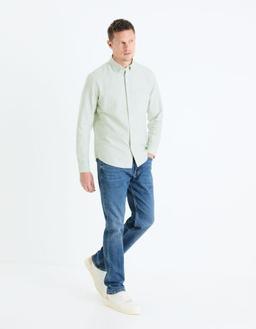 regular 100% coton oxford clair