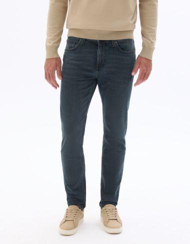 Jean slim coton stretch foncé