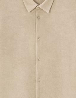 Chemisette regular en maille beige