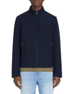 Blouson col montant marine