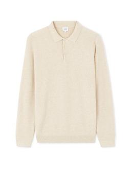 col polo 100% coton beige