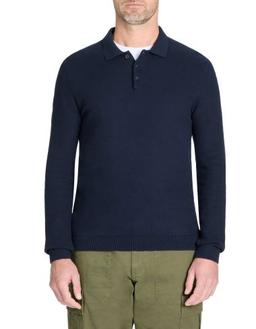 col polo 100% coton marine