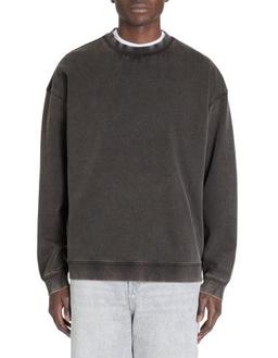 Sweat oversize col rond coton mélangé
