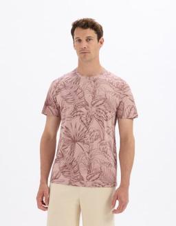 regular col rond 100% coton fleuri