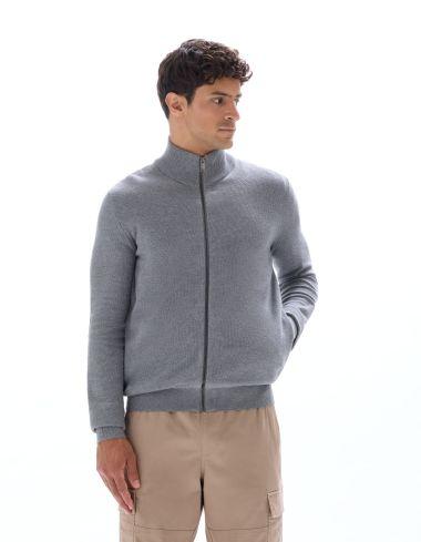 Cardigan en maille piqué 100% coton