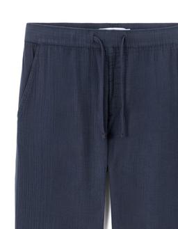 relaxed 100% gaze de coton marine