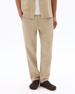 relaxed 100% gaze de coton taupe