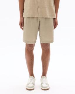 Bermuda 100% gaze de coton taupe