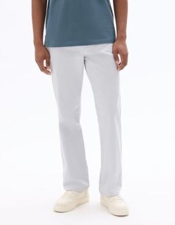 chino straight en coton stretch longueur standard clair