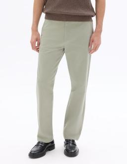chino straight en coton stretch longueur standard kaki clair