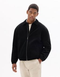Blouson en velours côtelé col chemise