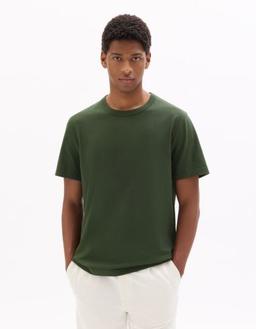 boxy T.02 col rond 100% coton épais fôret