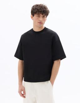 Sweat oversize en interlock manches courtes