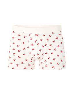 Boxer à motifs cerises écru