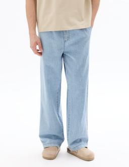 relax 100% coton effet jean bleached