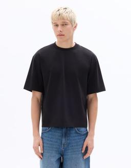 boxy cropped col rond 100% coton