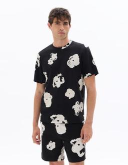 boxy col rond 100% coton imprimé floral