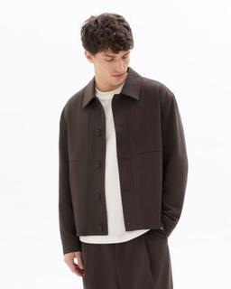 boutonnée unie marron foncé