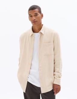 regular en lin viscose beige