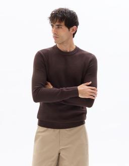 col K.01 rond 100% coton marron