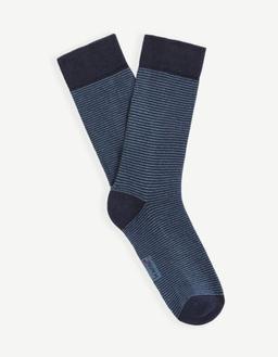 Chaussettes hautes en coton mélangé pétrole