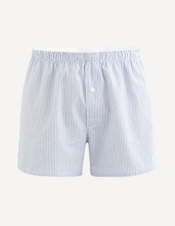 Caleçon popeline 100% coton rayé
