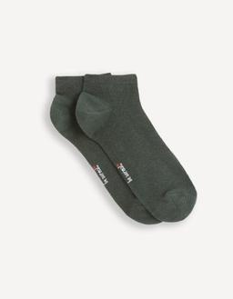 Chaussettes courtes en coton mélangé foncé
