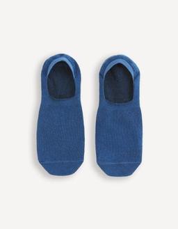 Chaussettes invisibles en coton mélangé pétrole