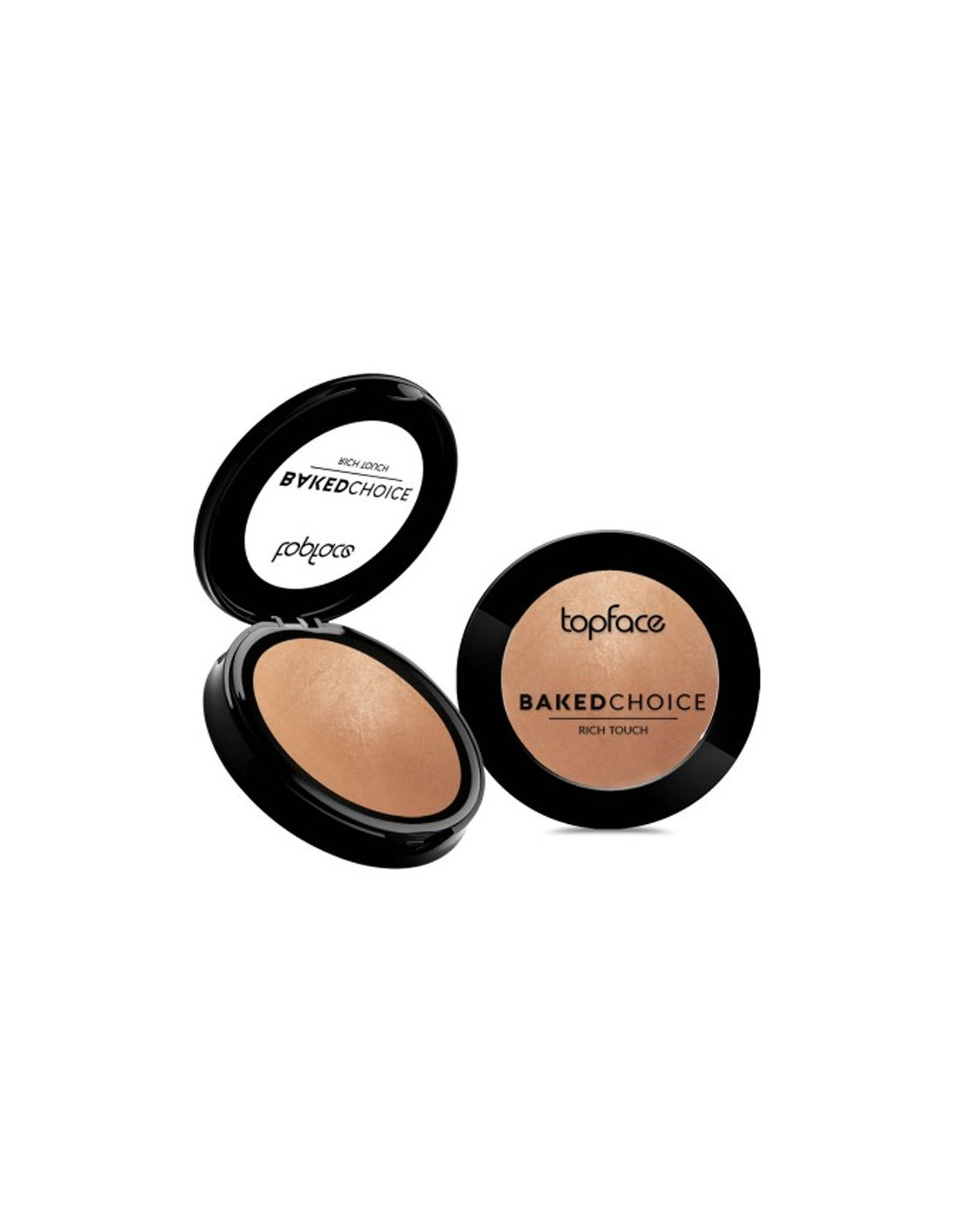 Baked choice rich touch blush pt703-001nude sparkle-topface