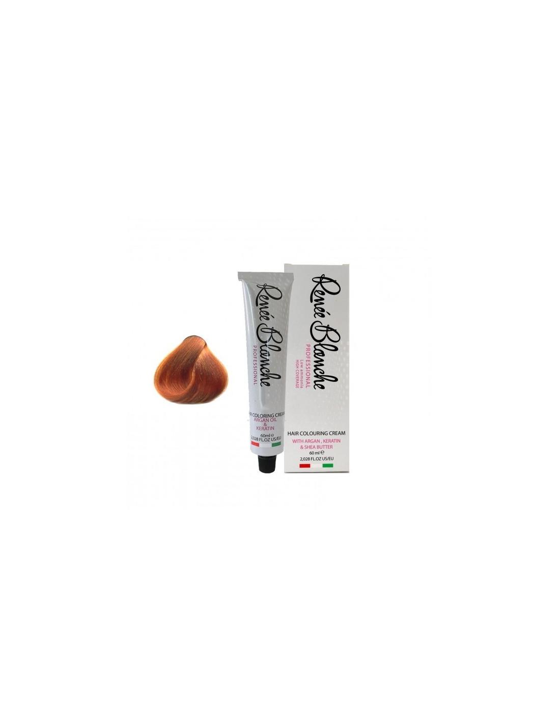 Teinture cheveux blond paprika 7.36 Renée blanche