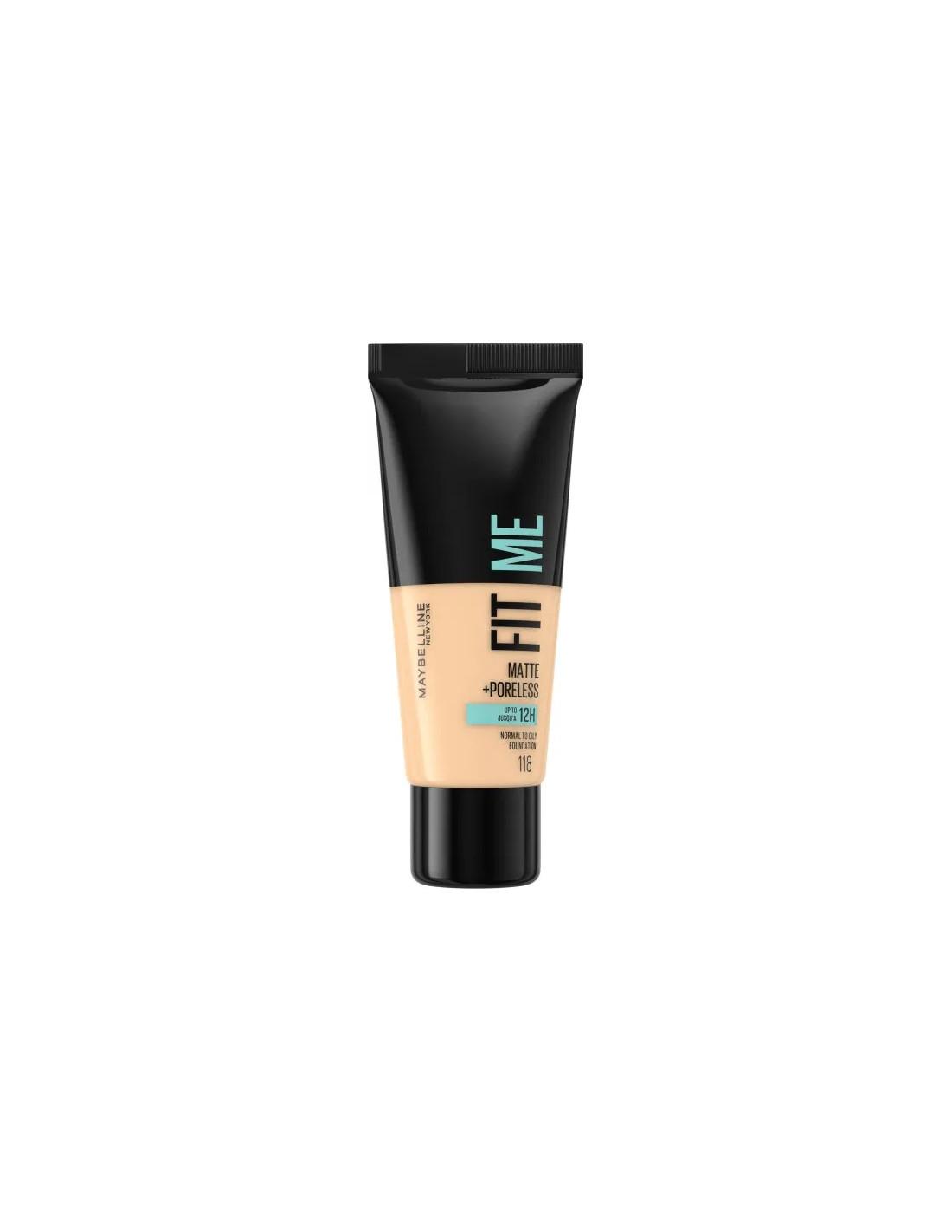 Maybelline Fit Me Matte + Poreless fond de teint 118 Nude