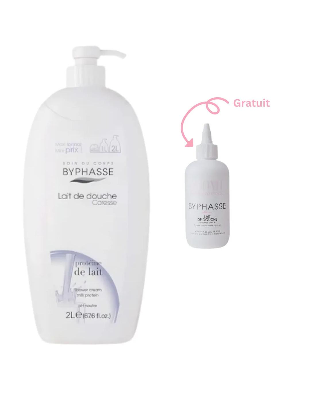 Byphasse gel douche caresse protéine de lait 2 L