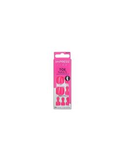 Faux ongles impress Press-on Pedicure Nails IMT508C Spun Sugar kiss new york