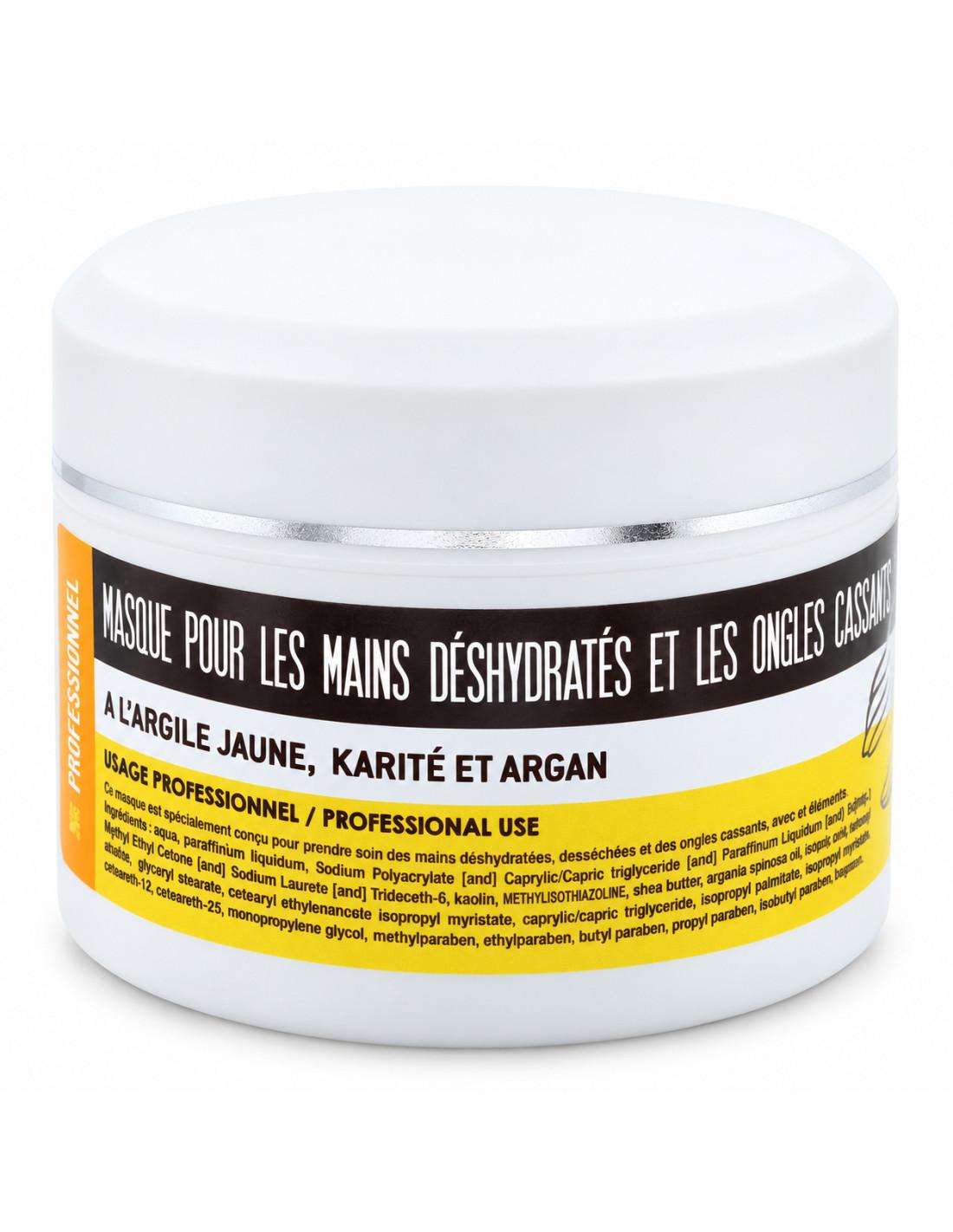 ongles Masque argile, karité argan —