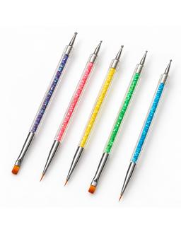 nail art gel UV lot de 5 2 en 1