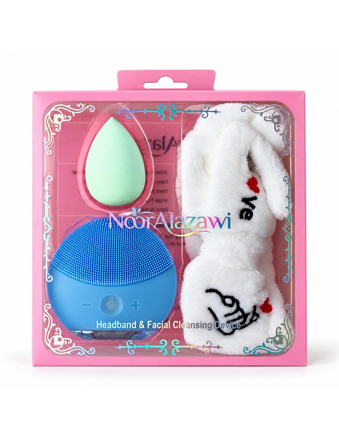 Noor Alazawi coffret bandeau, brosse visage éponge
