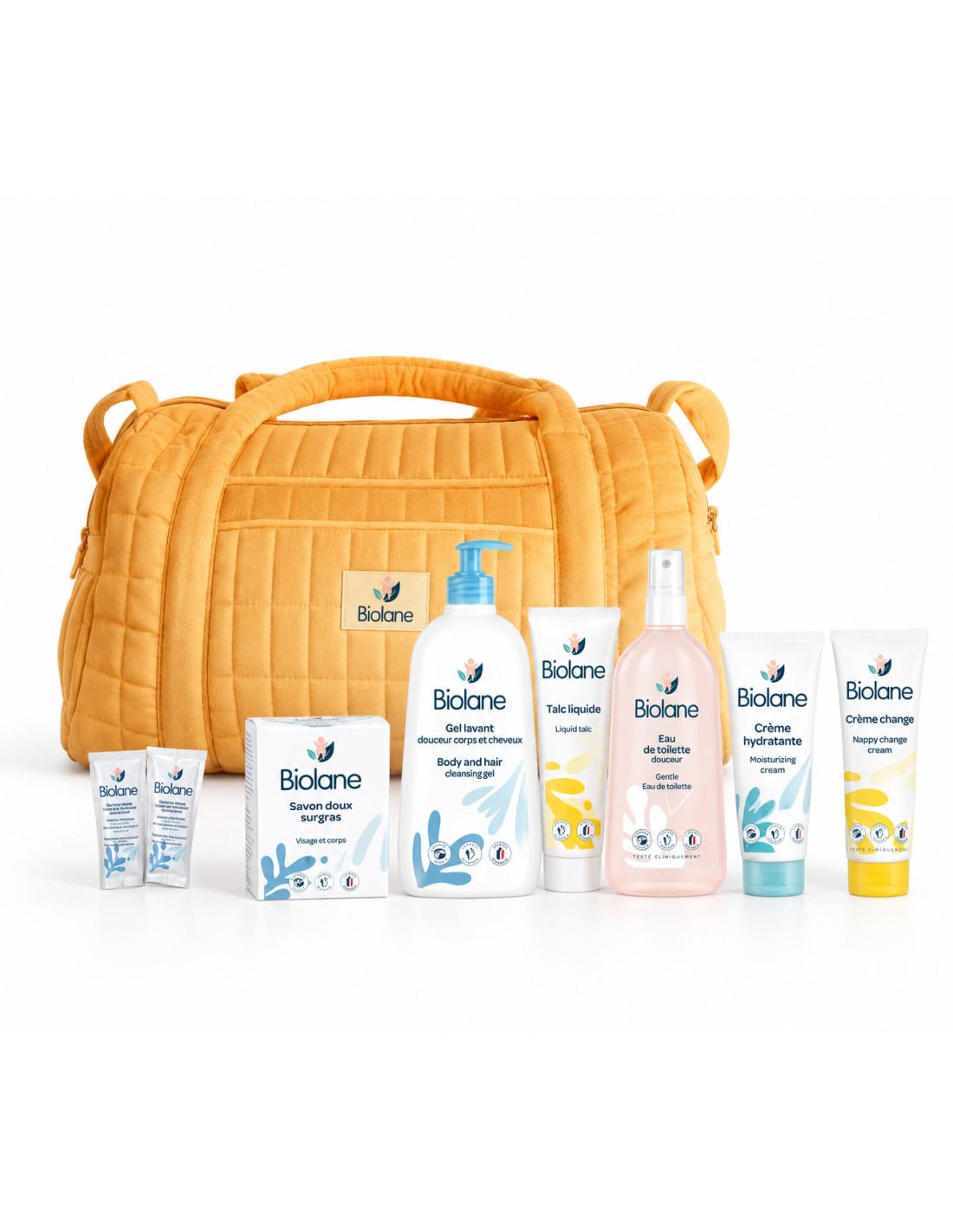 Biolane Coffret Sac Maman matelassé jaune